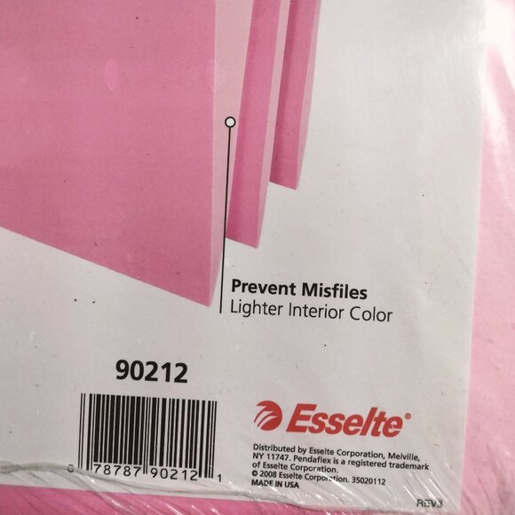 Pendaflex Pink File Folders Letter Size 10 Pack 3 Tab Positions - Picture 5 of 7